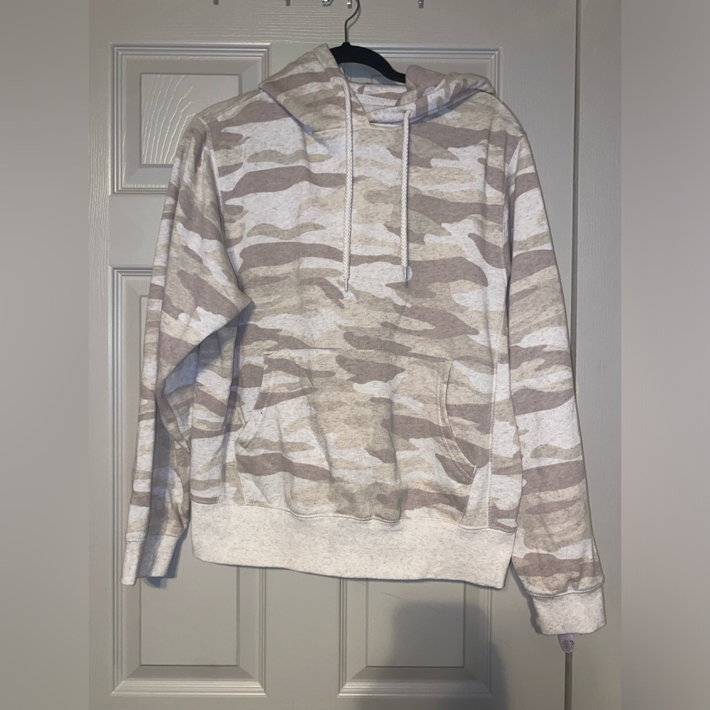 Tan and Cream Camouflage Hoodie